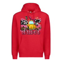 Red bus driver Premium Hoodie - AdoDesignShop