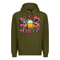Army Green bus driver Premium Hoodie - AdoDesignShop