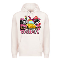 Pale Pink bus driver Premium Hoodie - AdoDesignShop