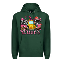 Sports Green bus driver Premium Hoodie - AdoDesignShop