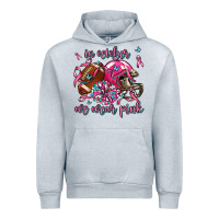 Heather Grey in october we wear pink football Urban Hoodie - AdoDesignShop