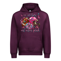 Mauve Wine in october we wear pink football Urban Hoodie - AdoDesignShop