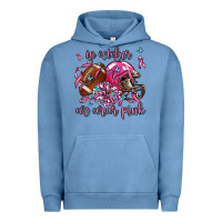 Pigment Pebble Blue in october we wear pink football Urban Hoodie - AdoDesignShop