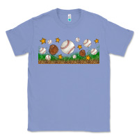 Colony Blue Baseball Glove With Leopard Libbey Glass Classic Tee - BundleAndBundleShop