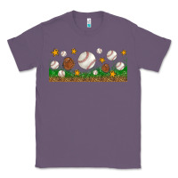 Lavender Baseball Glove With Leopard Libbey Glass Classic Tee - BundleAndBundleShop