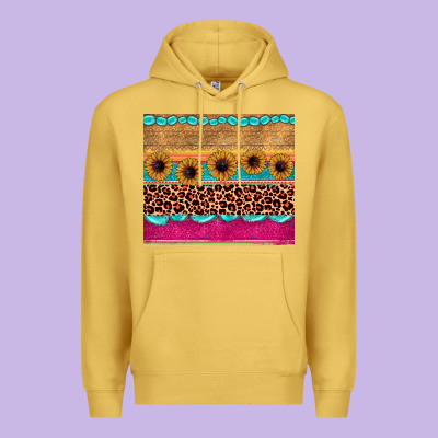 Leopard Sunflower Gemstone Premium Hoodie Designed By Jahusdesignshop