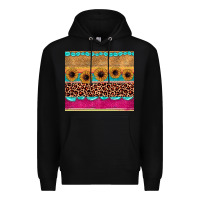 Black leopard sunflower gemstone Premium Hoodie - JahusDesignShop
