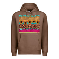 Chestnut leopard sunflower gemstone Premium Hoodie - JahusDesignShop
