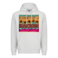 Dove Grey leopard sunflower gemstone Premium Hoodie - JahusDesignShop