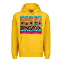 Lemon leopard sunflower gemstone Premium Hoodie - JahusDesignShop