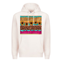Pale Pink leopard sunflower gemstone Premium Hoodie - JahusDesignShop