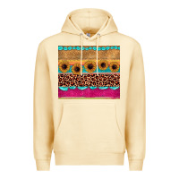 Pina Colada leopard sunflower gemstone Premium Hoodie - JahusDesignShop