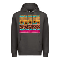 Smoke leopard sunflower gemstone Premium Hoodie - JahusDesignShop