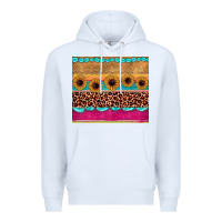 White leopard sunflower gemstone Premium Hoodie - JahusDesignShop