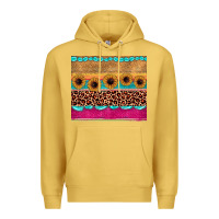 Antique Gold leopard sunflower gemstone Premium Hoodie - JahusDesignShop