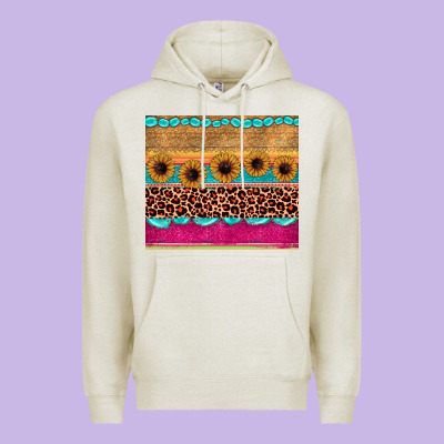 Leopard Sunflower Gemstone Premium Hoodie Designed By Jahusdesignshop