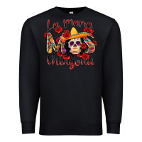 Black la mama mas chingona Premium Sweatshirt - Zillion Design Studio