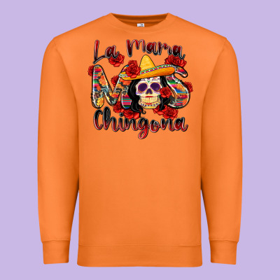 La Mama Mas Chingona Premium Sweatshirt Designed By Zillion Design Studio
