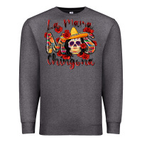 Charcoal Heather la mama mas chingona Premium Sweatshirt - Zillion Design Studio