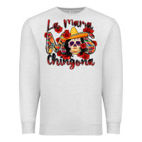 Oatmeal Heather la mama mas chingona Premium Sweatshirt - Zillion Design Studio