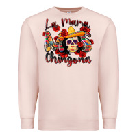 Pale Pink la mama mas chingona Premium Sweatshirt - Zillion Design Studio