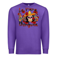 Purple la mama mas chingona Premium Sweatshirt - Zillion Design Studio