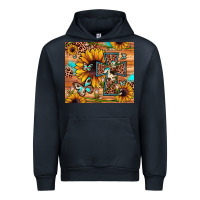 Navy cross sunflower butterfly Urban Hoodie - JahusDesignShop