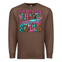 Chestnut im not bossy i have leadership skills Premium Sweatshirt - texasbilliewilder