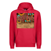 Cardinal leopard glitter sunflower gemstone Premium Hoodie - JahusDesignShop