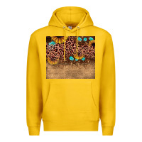 Lemon leopard glitter sunflower gemstone Premium Hoodie - JahusDesignShop