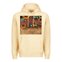 Pina Colada leopard glitter sunflower gemstone Premium Hoodie - JahusDesignShop