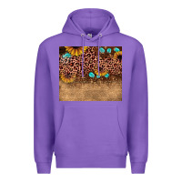 Purple leopard glitter sunflower gemstone Premium Hoodie - JahusDesignShop