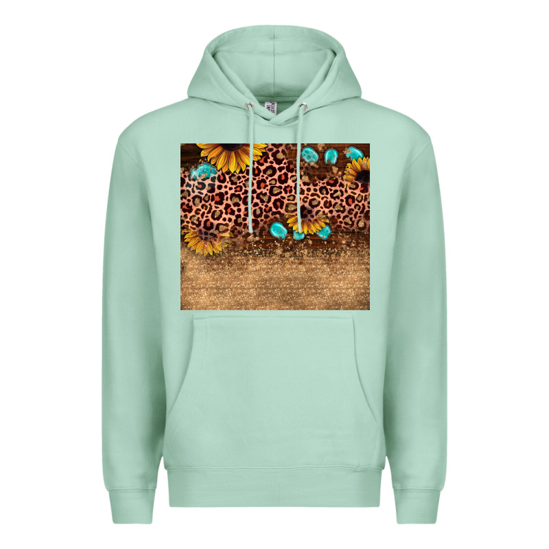 Leopard Glitter Sunflower Gemstone Premium Hoodie by JahusDesignShop | Teevron