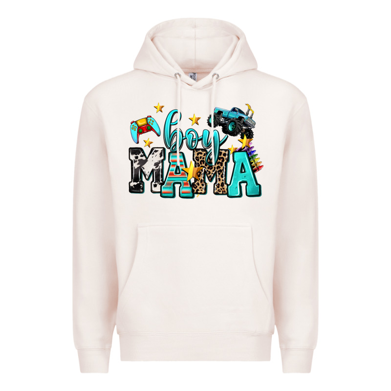 Boy Mama Premium Hoodie by AdoDesignShop | Teevron