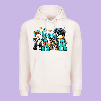 Boy Mama Premium Hoodie Designed By Adodesignshop