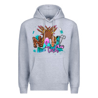 Heather Grey nail tech Premium Hoodie - AdoDesignShop