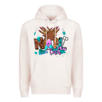 Pale Pink nail tech Premium Hoodie - AdoDesignShop