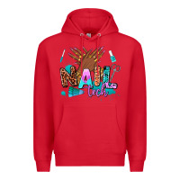 Red nail tech Premium Hoodie - AdoDesignShop
