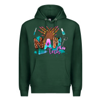 Sports Green nail tech Premium Hoodie - AdoDesignShop