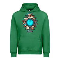 Emerald aztec leopard turquoise gemstone Urban Hoodie - JahusDesignShop