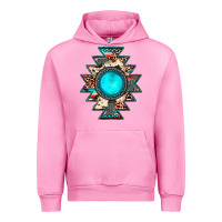 Fuchsia Pink aztec leopard turquoise gemstone Urban Hoodie - JahusDesignShop