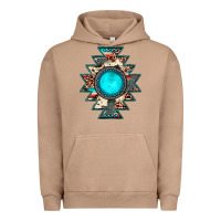Pigment Burro aztec leopard turquoise gemstone Urban Hoodie - JahusDesignShop