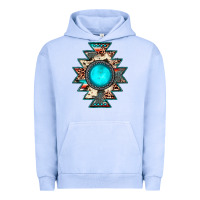 Pigment Grape Ice aztec leopard turquoise gemstone Urban Hoodie - JahusDesignShop