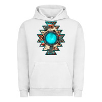 Pigment Lunar Rock aztec leopard turquoise gemstone Urban Hoodie - JahusDesignShop