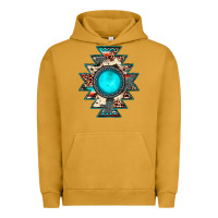 Pigment Peanut Butter aztec leopard turquoise gemstone Urban Hoodie - JahusDesignShop