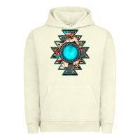 Aztec Leopard Turquoise Gemstone Urban Hoodie | Teevron