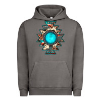 Pigment Tornado aztec leopard turquoise gemstone Urban Hoodie - JahusDesignShop