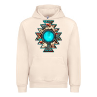 Sandshell aztec leopard turquoise gemstone Urban Hoodie - JahusDesignShop
