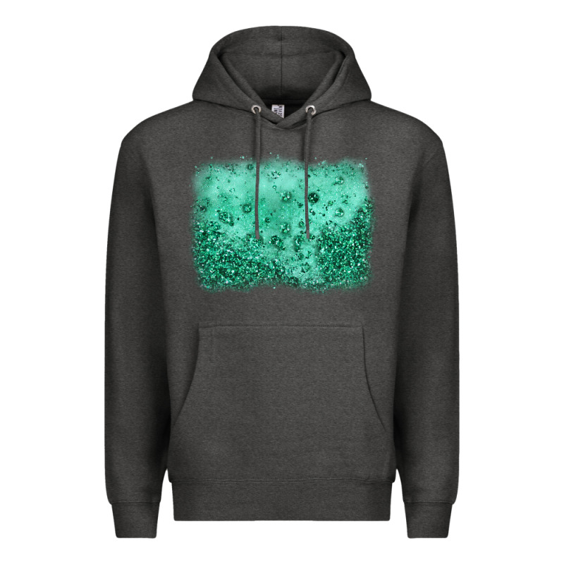 Green Glitter Background Premium Hoodie by JahusDesignShop | Teevron