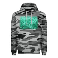 Slate Camo green glitter background Premium Hoodie - JahusDesignShop
